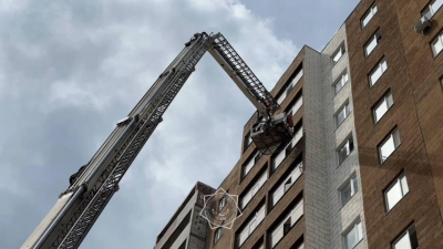 Жилой комплекс горел в Астане